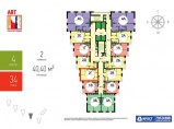 2-к квартира, 41 м2, 34 / 44 эт. Авангардная улица, 8 (ЖК АРТ ART) / Красногорск