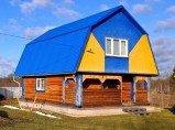 Добротный дом с банькой на высоком берегу р. Шелонь / Псков
